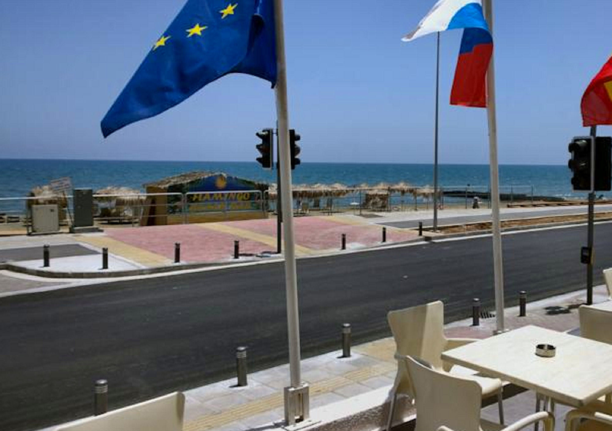 Flamingo Beach Hotel Larnaca Buitenkant foto
